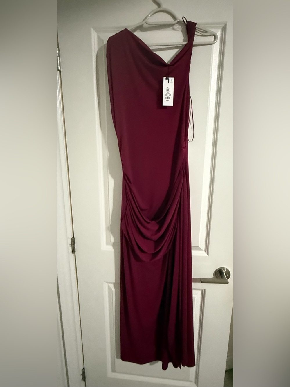 Dynamite One-Shoulder Ruched Maxi Dress - Picture 3 of 3
